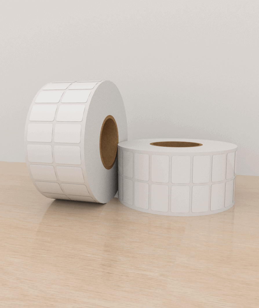 Etiquetas Papel 3,8×2,5 cm, 2 columna, core 3, 10,000 etiquetas