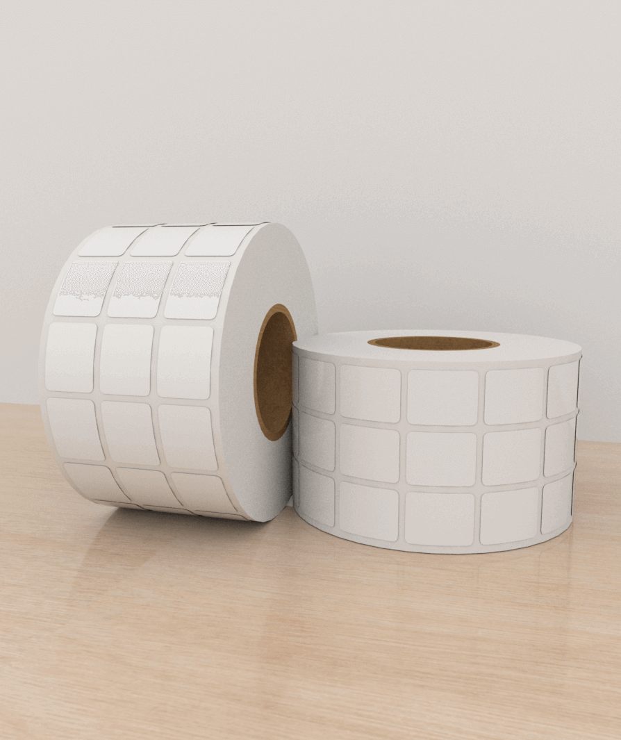 Etiquetas Papel 3×3,8 cm, 3 columna, core 3, 10,000 etiquetas
